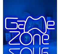 Rucvixkt Game Zone De Jeu Salle De Jeux Néon Signe Led Avec Usb Alimenté Logo Pour Garçon Chambre Garçon Cave Salle De Jeux DéCoration Murale, Grand Cadeau Pour Fête Anniversaire