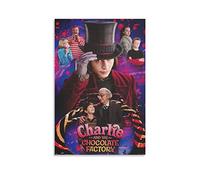 Rudd Poster du film Charlie et la chocolaterie Polaroid (3) - Impression sur toile - Décoration murale moderne pour chambre à coucher - 30 x 45 cm