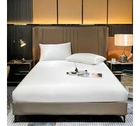 RUDDOG Drap-Housse en Soie de mûrier Naturel, Housse de Matelas, Taille Queen et King, Taille personnalisée, draps de literie de Luxe en Soie