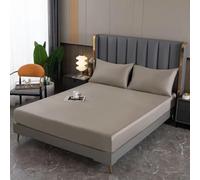 RUDDOG Drap-Housse en Soie de mûrier Naturel, Housse de Matelas, Taille Queen et King, Taille personnalisée, draps de literie de Luxe en Soie