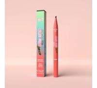 Rude Cosmetics - Ultimate Brow Artist Slanted Pen & Brush - 4 Colors Black Brown - 0.5ml