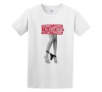 Rude Hip Hop Soryy Ladies I Just Here to Get Drunk T-Shirt White XL