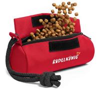 Rudelkönig Boudin Mordant Chien - Jouet Apport avec Friandises | Fermeture velcro et zip sécurisée - Compatible friandises sèches et humides - Corde de lancer incluse