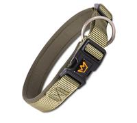 Rudelkönig Collier pour Chien Bella - Collier Chien Ajustable - Collier Chien en Kaki - Collier Chiot