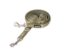 Rudelkönig Laisse Chien Bella - Longueur de 2,30m - Laisse Multiposition Chien réglable pour Chiens de Taille Moyenne & Grands - Laisse pour Chien en Kaki