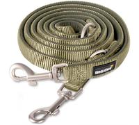 Rudelkönig Laisse Réglable Petit Chien Bella - Multifonction 2,30 m - Kaki