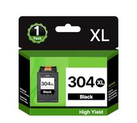 RUDGUZ 304XL Cartouches d'encre Compatibles pour HP Cartouche 304 XL, 304 Noir pour HP Envy 5030 5000 5010 5020 5032 Deskjet 3760 2620 2622 2634 2630 2632 3720 3730 3733 3735 3750 (1 Noir)