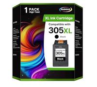 RUDGUZ 305XL Cartouches d'encre compatibles pour HP 305 XL pour HP DeskJet 2320 2710 2720 2721 2722 2723 2724 Plus 4110 4120 Envy 6010 6020 Pro 6420 6422 6430 64430