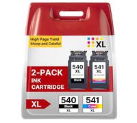 RUDGUZ PG-540XL CL-541XL Cartouches d'encre Remplacement pour Canon 540 541 PG-540 CL-541 pour Canon TS5150 pour Pixma MG3600 MG3650S MG3650 MG4250 MX475 TS5100 MG3150 MX535 Imprimante Jet d'encre