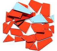 Rudiaoa 20/50pcs Acryliques Transparents À Coudre sur Miroir Bricolage Artisanat Pierres Plat Robe Couture Décoration Pierres pour Vêtements