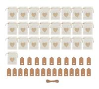 Rudiaoa 51 Pièces Sacs En Toile De Coeur D'Amour D'Emballage Élégant De Rangement À La Mode Pour Bijoux Et Petits Trésors Étui D'emballage De Bijoux À La Mode