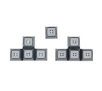 Rudiaoa 9 Pièces Rétro-éclairage Rvb Personnalisé Double-Coup Profil Ema Keycap pour Clavier Mécanique Commutateur Rétro-éclairage Rvb