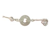 Rudiaoa À Nœud Papillon Couleur Argent Élégant Ornement Géométrique Pour Filles Chaîne De Poignet En Acier À La Mode Bijoux Cadeaux De Vacances