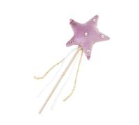 Rudiaoa Accessoires de costume en velours de luxe pour filles - Étoile scintillante - Bâton magique en strass - Accessoires pour cheveux - Chapeau de fête - Baguette magique