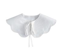 Rudiaoa Accessoires De Vêtements pour Filles À Faux Col Détachable Assortis avec Un Pull Ou Une Robe pour Dame Fille Simple Revers À Double Boutonnage Polyvalent