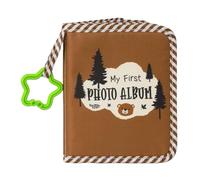 Rudiaoa Album Photo avec des Illustrations d'ours De Forêt Matériaux en Tissu Oxford Livre Mémoire Portable pour Bébé pour Parents Organisateurs Photos Non Toxiques Adaptés Bébés