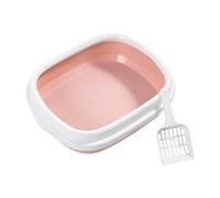 Rudiaoa Bac À Litière pour Chats Semi-fermé Côté Haut avec Plateau De Toilette Amovible Différentes Tailles Ovales Fermés Bac Litière Animaux De Compagnie avec Pelle