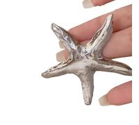 Rudiaoa Beautiful Starfishes Pins Metal Brooches Fun Jewelry Unique Badges Alloy Texture Suitable For Party And Everyday Use Casual Outfit Brooch