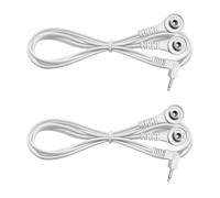 Rudiaoa Blindage De Câble Remplacement TENS À Double Connexion 2 5 Mm 3. Se Branche sur 3. Électrodes À Clipser pour Les Thérapies Stimulation Musculaire Électrique Fil TENS EMS