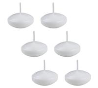 Rudiaoa Bougie Flottante en Cire De Soja Blanche Cire Soja pour Les Ambiances Domestiques pour Centres Table D'événements Et Retraites Salle Bain White Floating