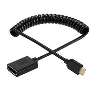 Rudiaoa Câble Adaptateur Mince pour Caméra Vidéo 8k60hz 4k120hz Cordon Enroulé À Ressort Vitesse Rapide Ordinateurs Portables DSLR Adaptateur Vidéo Vitesse Rapide De 1.2m DSLR