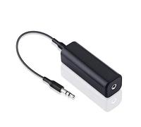 Rudiaoa Cable Clear Sound Filter 3.5mm Anti-interférences Portable Noise Isolator Ground Loop Noir Accessoire