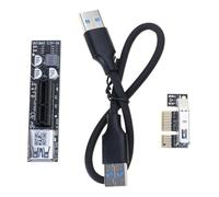 Rudiaoa Câble D'extension PCI-E X1 PCIE3.0 À 8 Gops pour La Ligne D'extension De La Carte PCIe De Panne