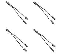 Rudiaoa Câble Diviseur Double Mâle Femelle 2 Broches Alimentation De La Carte Mère Réinitialisation du Lien Changement Haute Conductivité Fil Bronze Cordon d'alimentation La Carte Mère