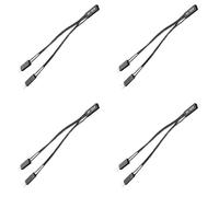 Rudiaoa Câble Diviseur Double Mâle Femelle 2 Broches Alimentation De La Carte Mère Réinitialisation du Lien Changement Haute Conductivité Fil Bronze Cordon d'alimentation La Carte Mère