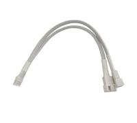 Rudiaoa Câble répartiteur 4 broches 1 à 2 ports avec manchon résistant aux interférences pour systèmes de ventilateur multi-ventilateurs