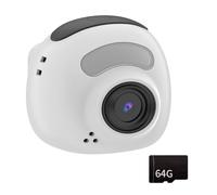 Rudiaoa Caméra ABS De Poche 480P Imagerie Plusieurs Effets Photo Facile À 1 Bouton Gadget pour Jeunes Blanc