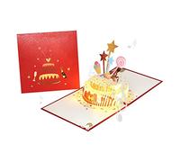 Rudiaoa Carte De Gâteau D'anniversaire Musicale Cartes Vœux Cartes Postales Cadeaux Avec Enveloppe Chanson Heureuse Pour Fille Carte Avec Musique Pour Les Filles