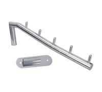 Rudiaoa Cintre En Acier Avec 5 Crochets Et Bras Oscillant Accessoires De Salle De Bain Pour Solution De Rangement Multifonction Steel Clothes Hanger