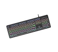 Rudiaoa Clavier mécanique de jeu et ensemble avec éclairage LED dynamique, systèmes de commutation à chaud, interfaces de type C, rétroéclairés par LED, clavier de jeu