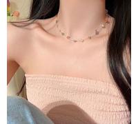 Rudiaoa Collier Ou Géométrique En Pierre Irrégulière Vibrante Décoration Pour Femmes Chaîne Polyvalente Bijoux À La Mode