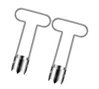 Rudiaoa Comfortable Handle Metal Fruit Corer Effective Citrus Cores Remover Ergonomic Kitchen Tool for Household Use Ergonomic Handle Fruit Corer