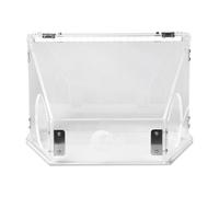 Rudiaoa Convenient Plastic Model Grinding Box Sealed Figurine Coloring Convenient Engraving Sanding with 2 Holes Model Grinding Box