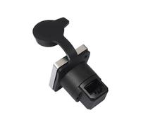 Rudiaoa Coupleur Monté sur Panneau RJ45 avec Verrouillage À 180/90 Degrés Câble Cat5/Cat6 Adaptateur Ethernet en Métal ABS De Type D