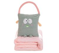 Rudiaoa Couverture d'oreiller en Peluche d'oreiller Portatif À Usage Multiple pour Les Étudiants Et Les Professionnels À La Recherche De De Commodité en Polaire Douce Confortable