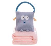 Rudiaoa Couverture d'oreiller en Peluche d'oreiller Portatif À Usage Multiple pour Les Étudiants Et Les Professionnels À La Recherche De De Commodité en Polaire Douce Confortable