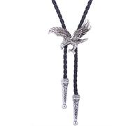 Rudiaoa Cravate Bolo Réglable Populaire Western Cowboy Adolescents Hommes Femmes Danse Cravate Chemises Vintage Relief Boucle Pendentif Pour Fournitures Cravates Pour Cowboy