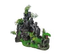 Rudiaoa Décoration d'aquarium, rocaille de montagne avec grotte cachée, idéale pour créer des habitats sous-marins naturels, abris pour poissons, crevettes, aquariums réalistes