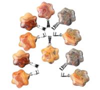 Rudiaoa Ensemble De Breloques Florales en 10 Pièces/Paquet Assortiment Unique De Pendentifs De Fleurs en pour Les Conceptions De Bijoux Artistiques Pendentifs en Pierre Naturelle