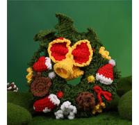 Rudiaoa Ensemble De Bricolage Crochet Noël Comprenant Des Fils À Instructions D'aiguille Accessoires Pour Débutant Ensemble Facile À Démarrer Bricolage