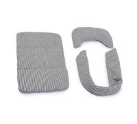 Rudiaoa Ensemble De Coussins Et Coussins Latéraux pour Poussettes Chiens Tissu en Polyester Respirant Rembourrage Confortable Les Voyages des Animaux Compagnie Tapis Conception Sûr