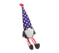 Rudiaoa Étoile du jour de l'indépendance patriotique des anciens combattants Nisse Tomte Président Décoration 4 juillet Décoration scandinave Décorations de plateau de cuisine à étages Décorations de