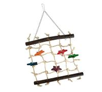 Rudiaoa Filet d'escalade pour perroquets - Corde à balancer - Filet molaire pour oiseaux - Pour grimper et se divertir - Environnement sûr pour les oiseaux