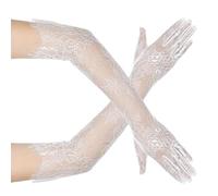 Rudiaoa Gants De Mariée Extra Longs Broderie Dentelle Vintage Confortables Pour La Photographie D'événements Formels Gants Mariage Élégants