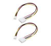 Rudiaoa Grand Câble d'alimentation 4 Broches À Petit 4 Broches Adaptateur 'Extension De Cordon Carte Mère pour PC Accessoires 'Ordinateur Câble Lecteur Disquette