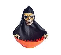 Rudiaoa Halloween Candy Holder Animated Decorations with Screaming Skull and MotionSensor for Trick OrTreat Spooky Bowl Bowl with MotionSensor